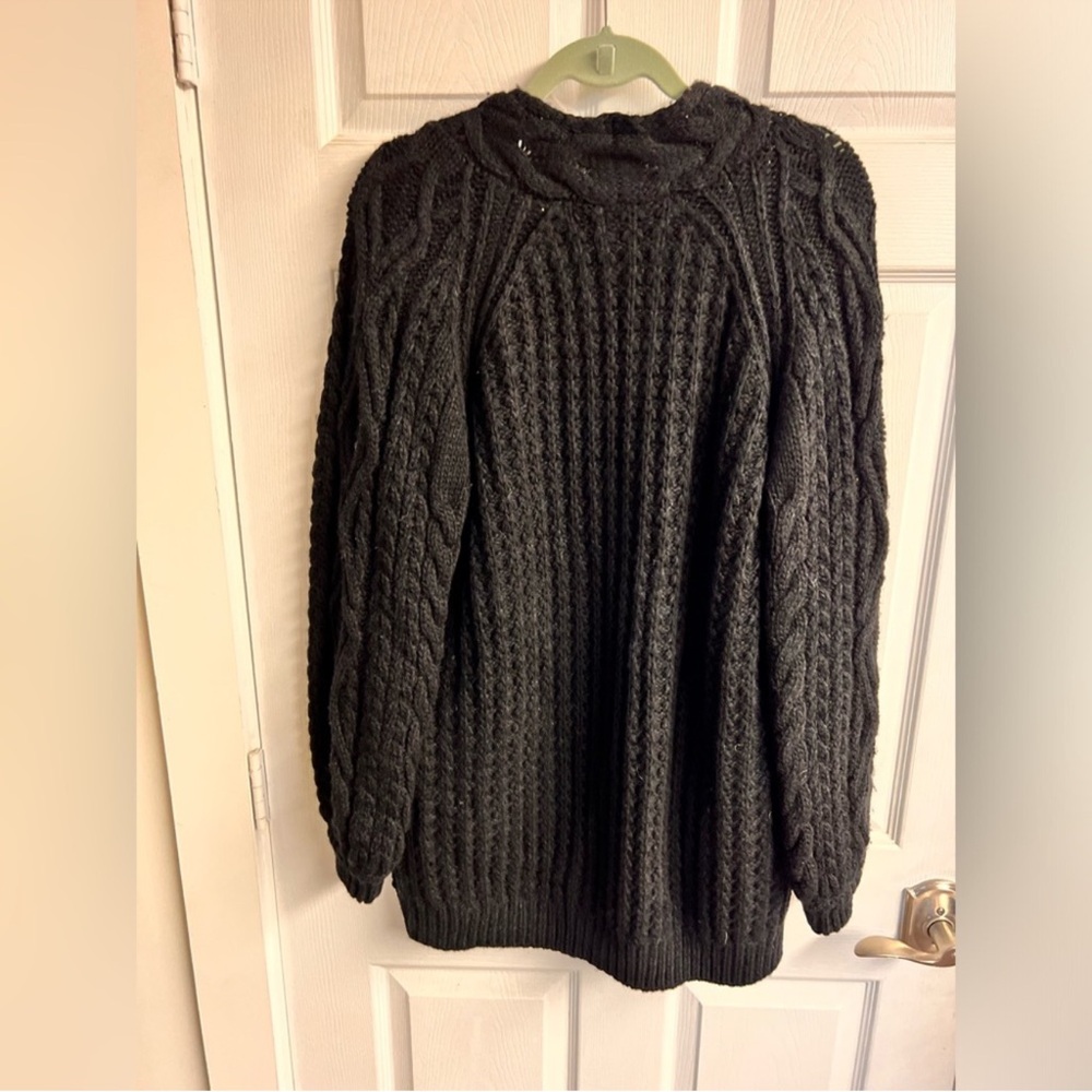 NWT MAJE  Black Cable Knit Cardigan - Picture 4 of 5